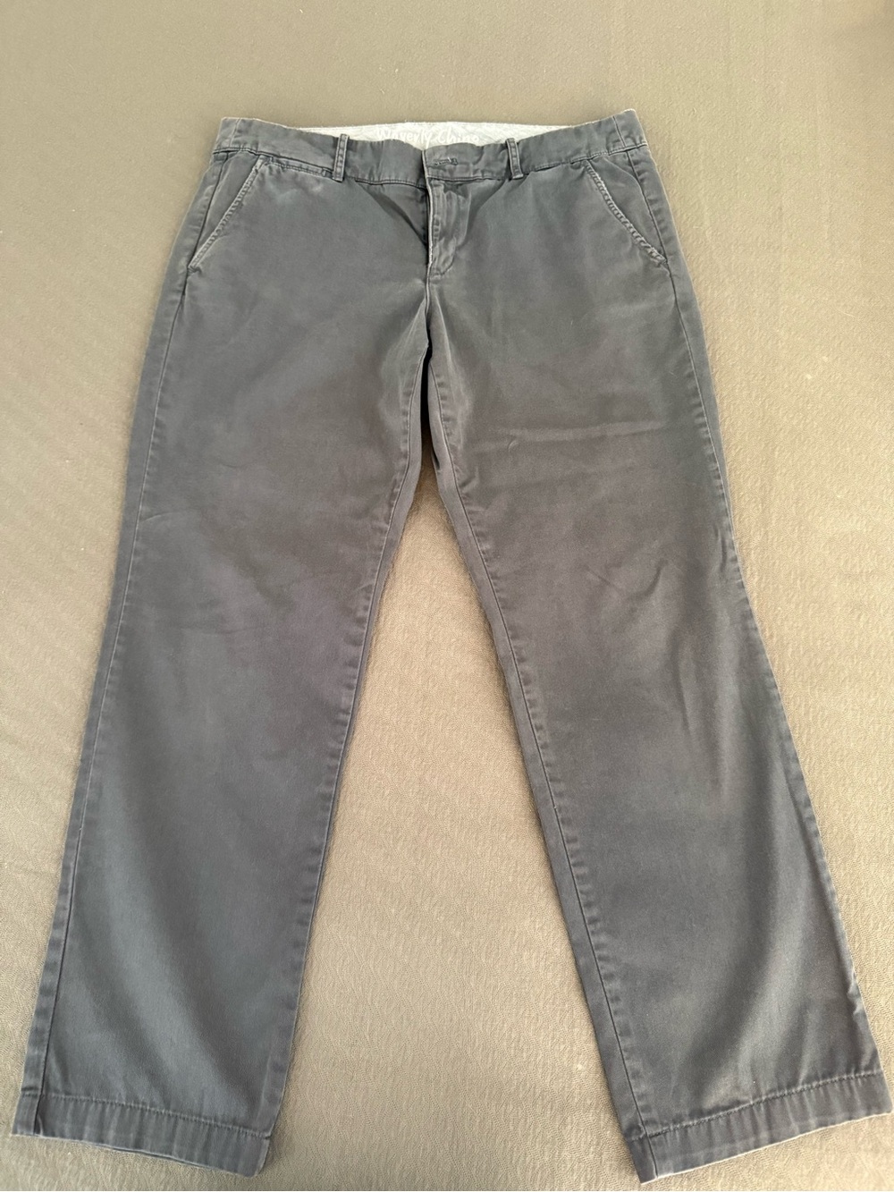 J Crew Waverly Chino City Fit Women’s size 12 gray Good 27” inseam 👀